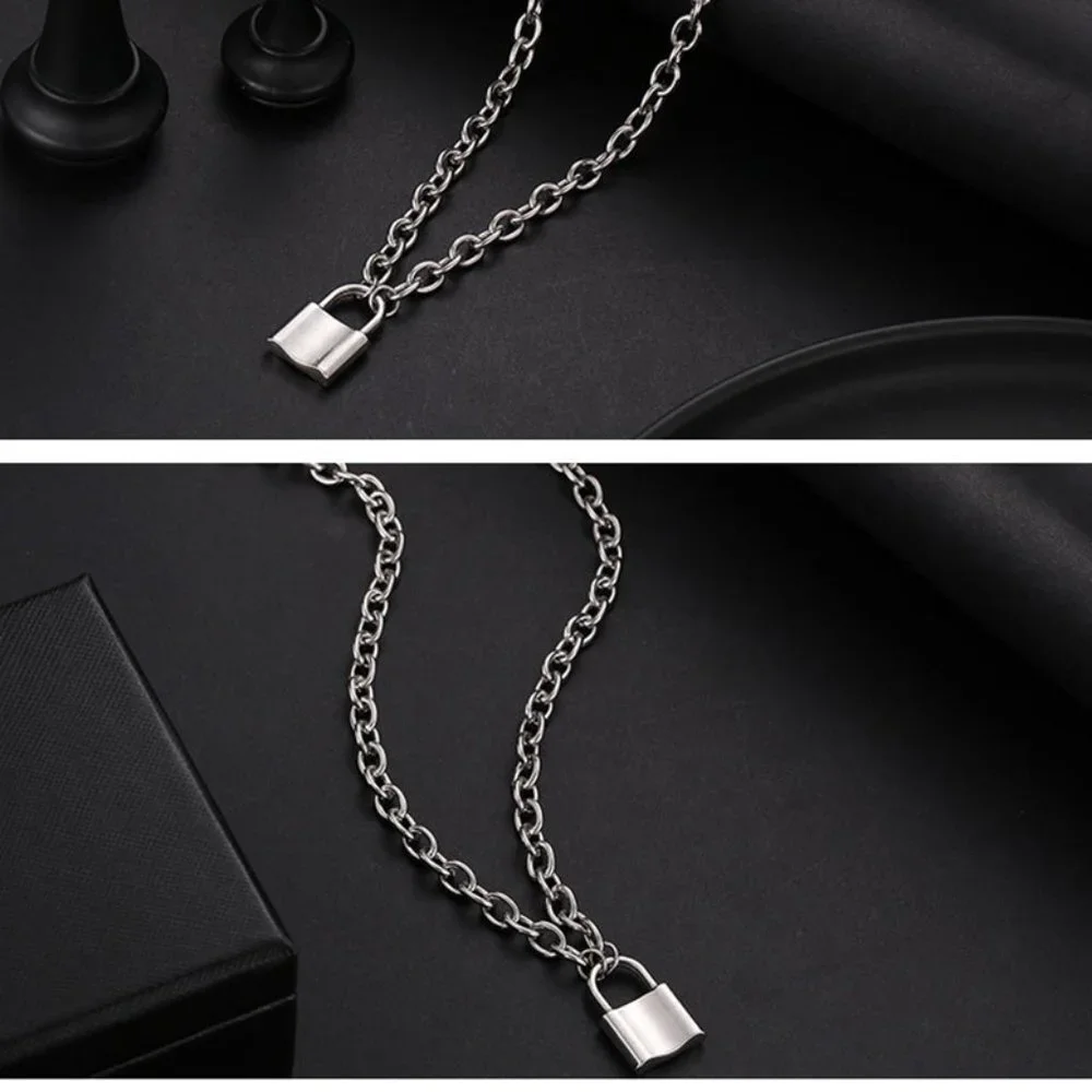 ❤️Fashion Rock Punk Cross Lock Necklace, N90201P138